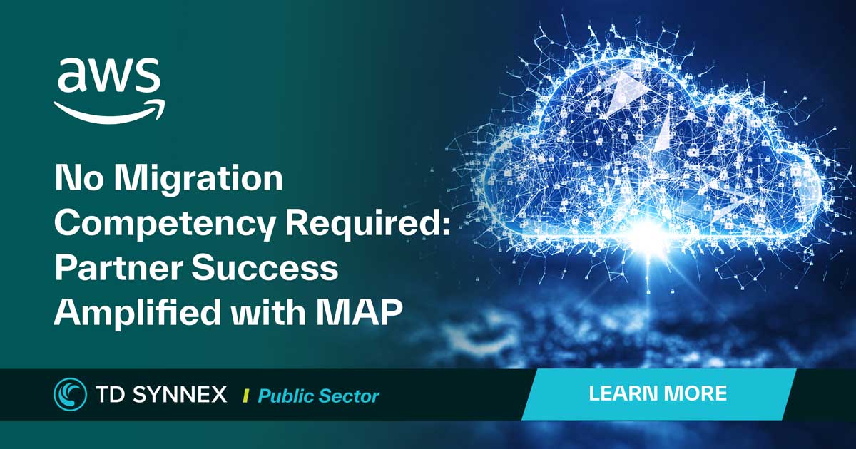 Text reads: No Migration Competency Required: Partner Success Amplified With MAP