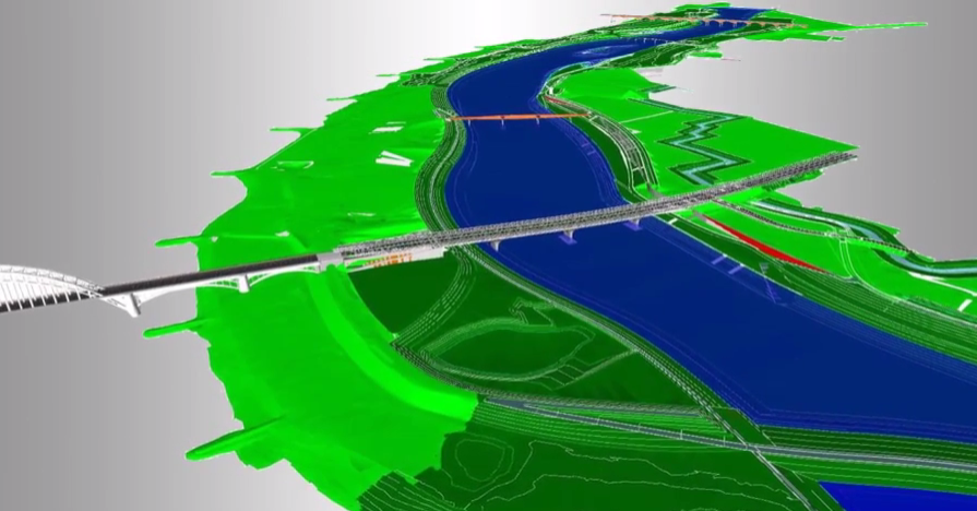 Single integrated 3D BIM model. Image credit: iNFRANEA