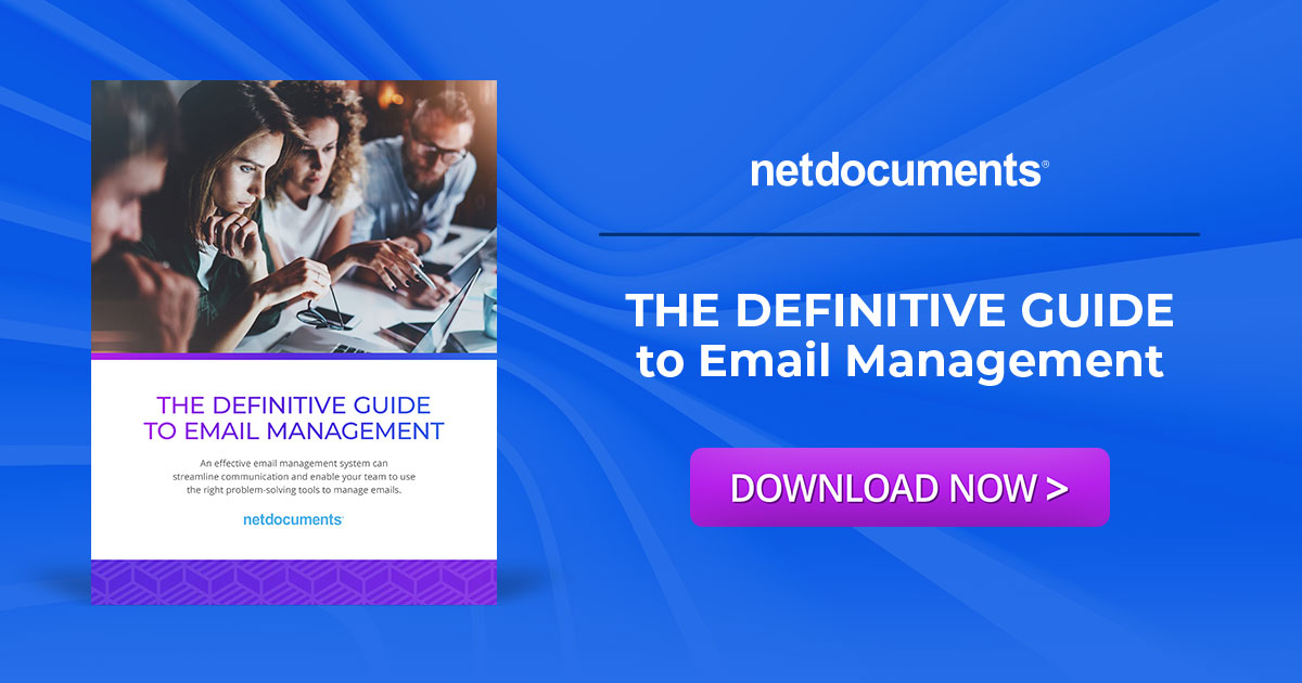 NetDocuments Definitive Guide to EMS