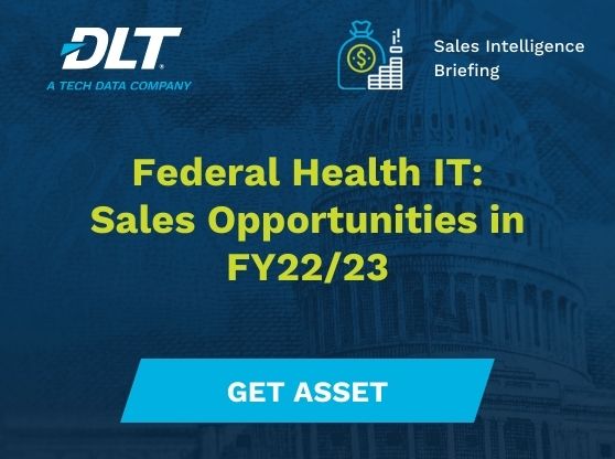 Text reads: Federal Health IT: Sales Opportunities in FY22/23
