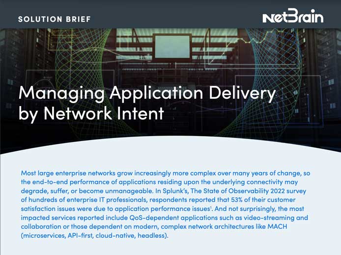 Thumbnail for NetBrain Application Assurance for Network Paths