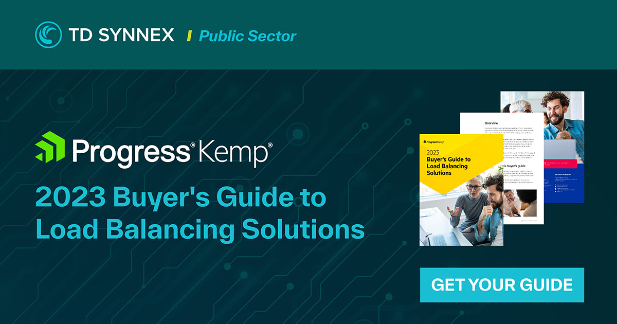 Text reads: Progress 2023 Buyer's Guide to Load Balancing Solutions