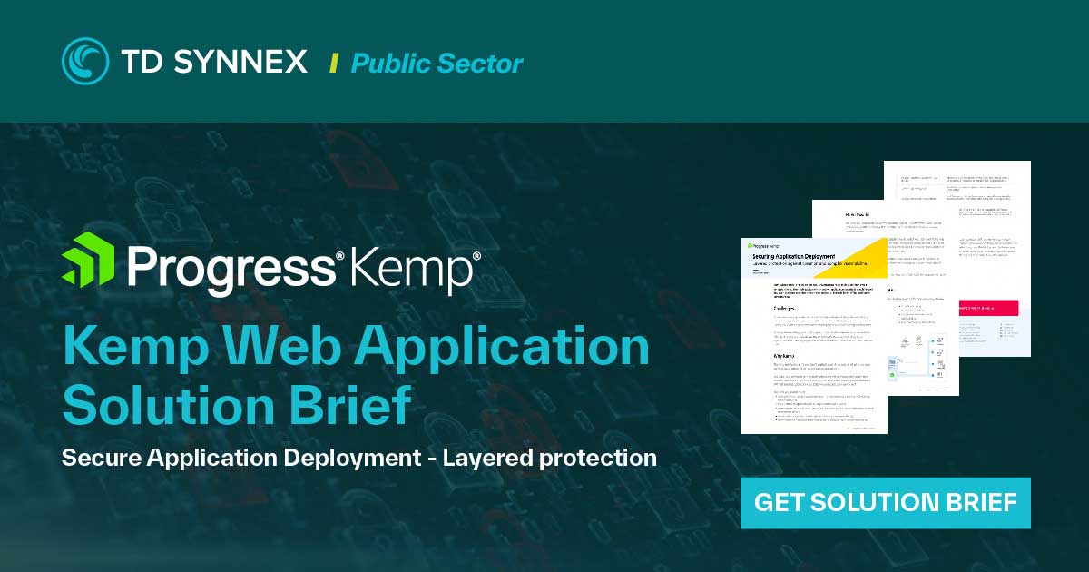 Text reads: Kemp Web Application Solution Brief
