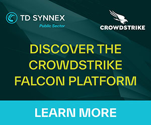 Text reads: Discover the CrowdStrike Falcon Platform. CTA: Learn More