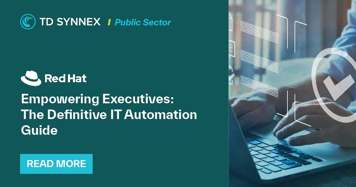 Text reads: Empowering Executives -- The Definitive IT Automation Guide