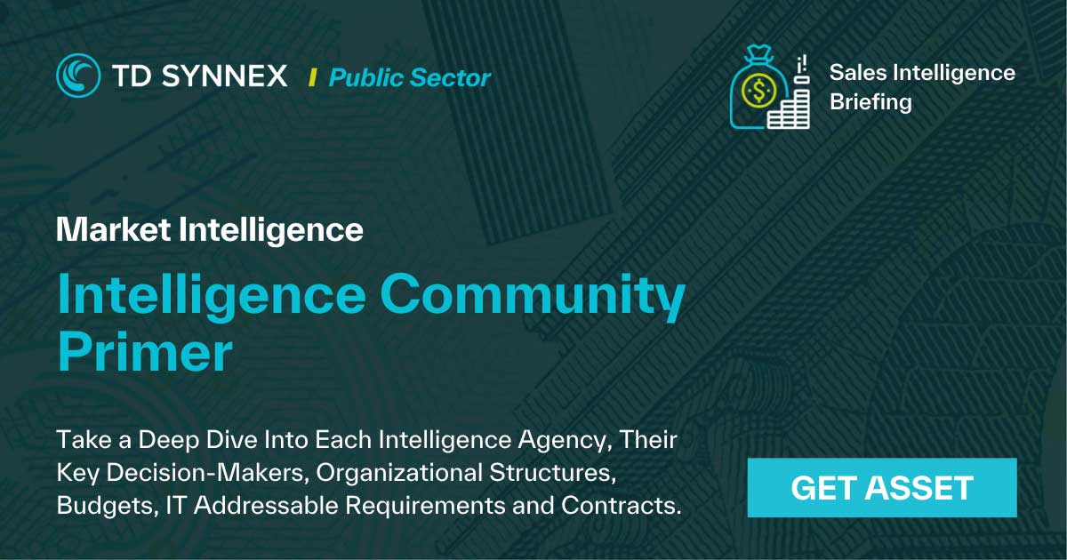Text reads: Intelligence C0mmunity Primer. CTA: Get Asset