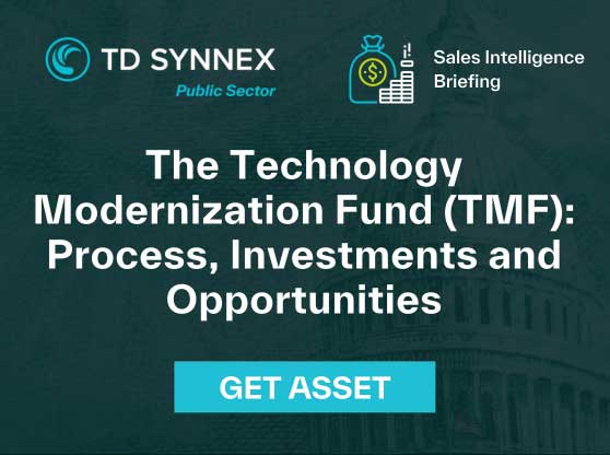 Text reads: The Technology Modernization Fund (TMF). CTA: Get Asset