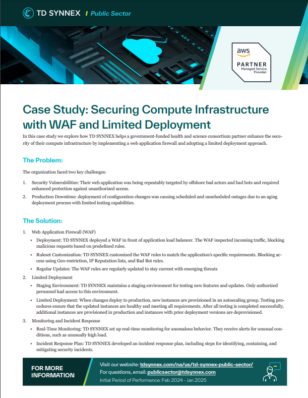 Thumbnail for Securing Compute Infrastructure with WAF and Limited Deployment