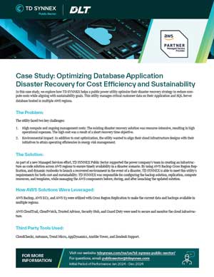Thumbnail for Case Study: Optimizing Database Application Disaster Recovery for Cost Efficiency and Sustainability