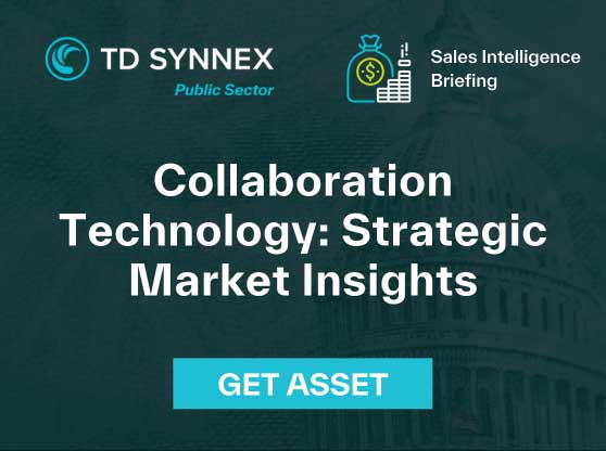 Text reads: Collaboration Technology: Strategic Market Insights. CTA: Get Asset