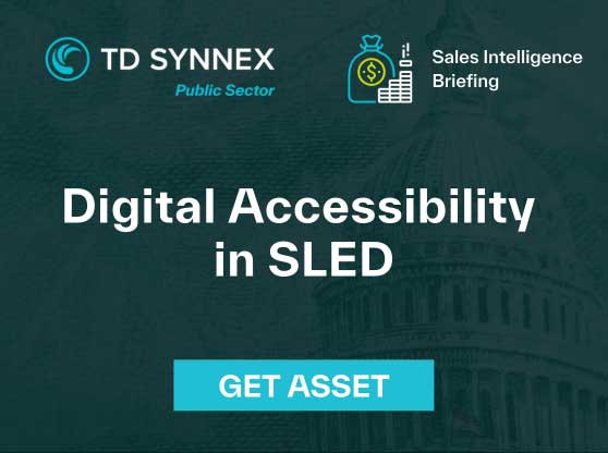 Text reads: Digital Accessibility in SLED. CTA: Get Asset