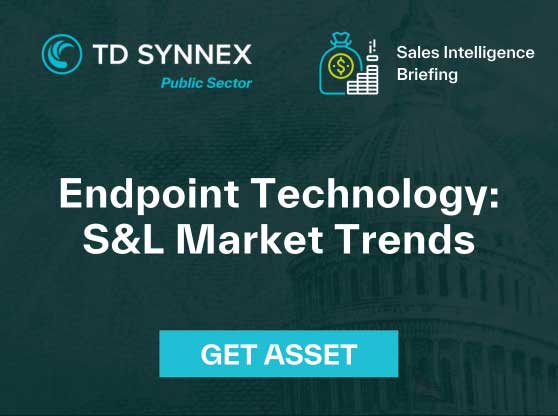 Text reads: Endpoint Technology: S&L Market Trends. CTA: Get Asset