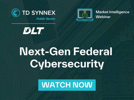 Text reads: Next-Gen Federal Cybersecurity. CTA: Watch Now