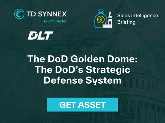 Text reads: The DoD Golden Dome: The DoD’s Strategic Defense System. CTA: Get Asset