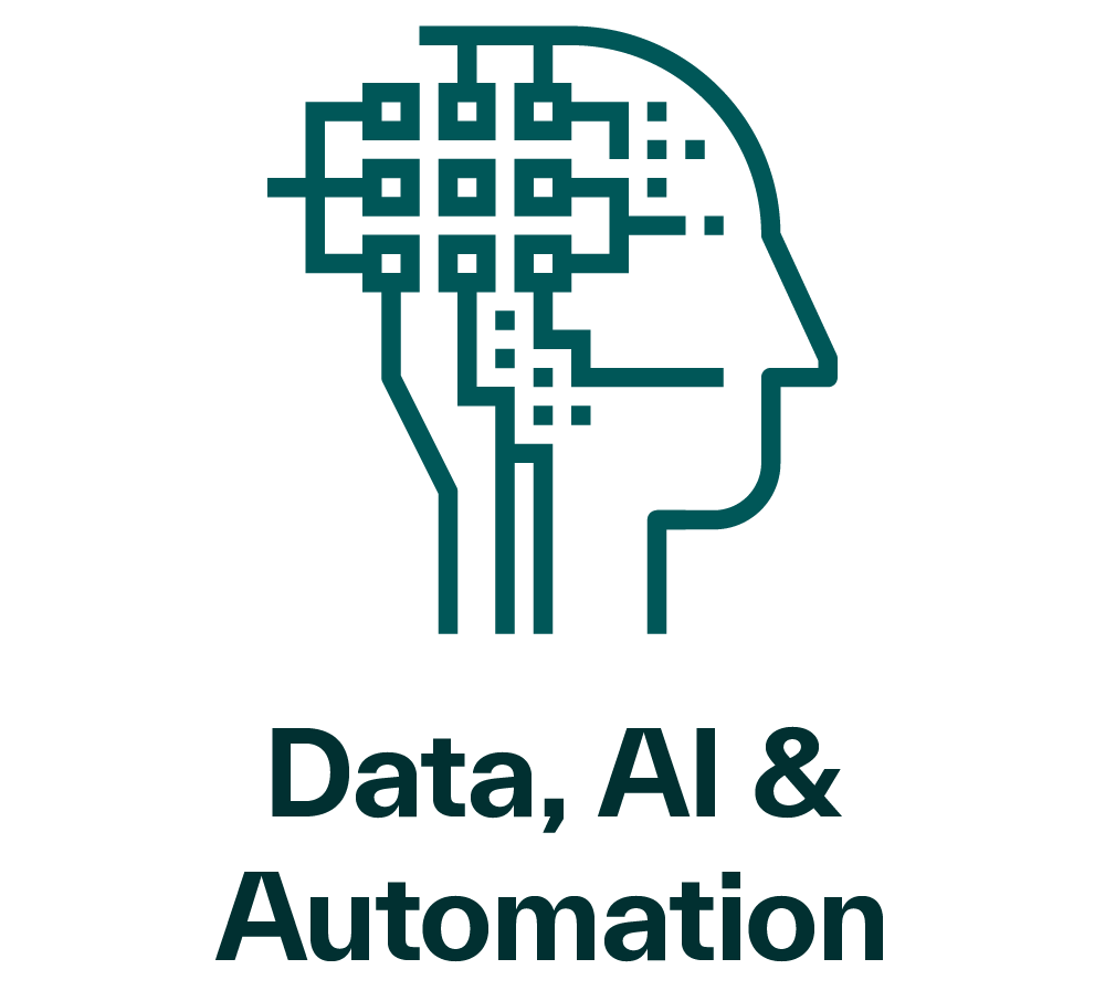 Icon for Data, AI & Automation