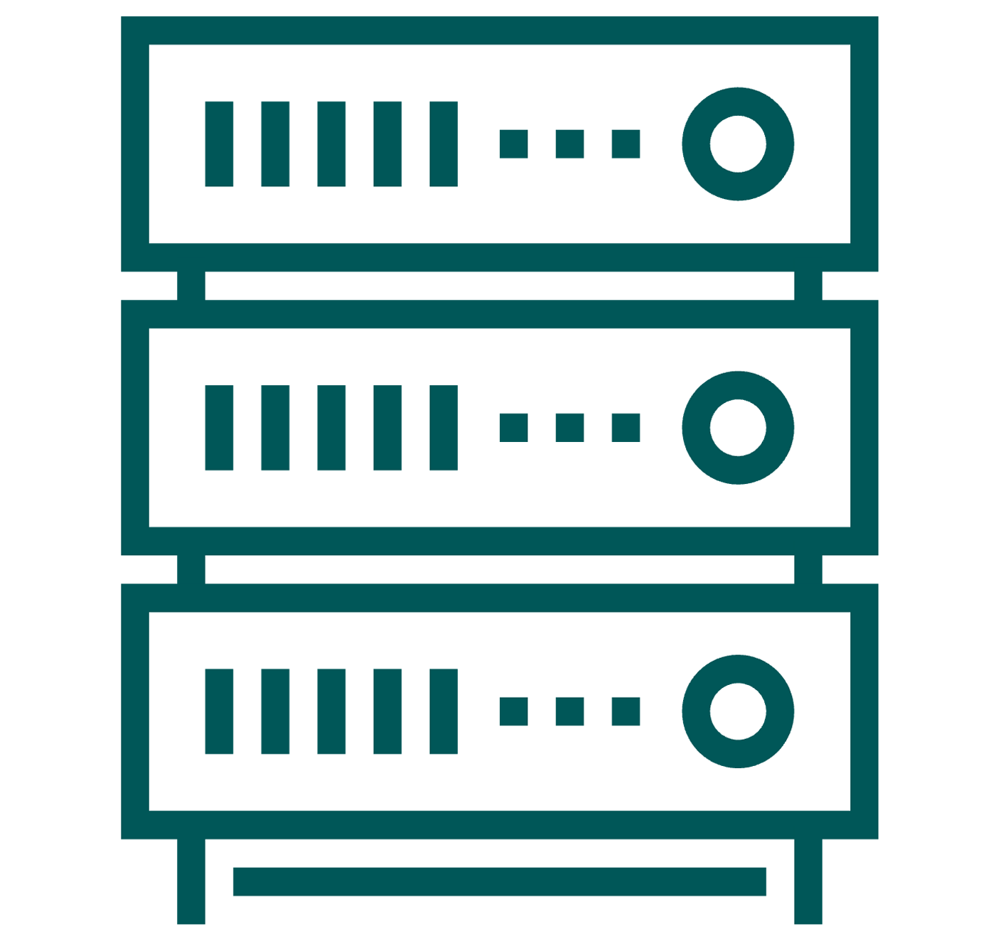 graphic of 3 servers