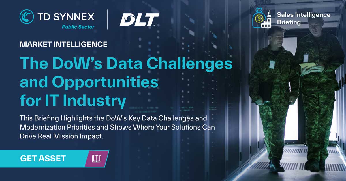 Text reads: The DoW’s Data Challenges and Opportunities for IT Industry