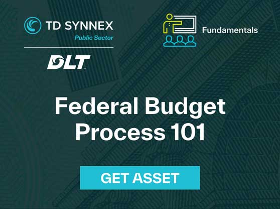 Text reads: Federal Budget Process 101. CTA: Get Asset