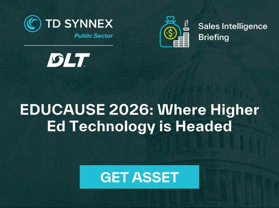 Text reads: EDUCAUSE 2026: Where Higher Ed Technology Is Headed. CTA: Get Asset