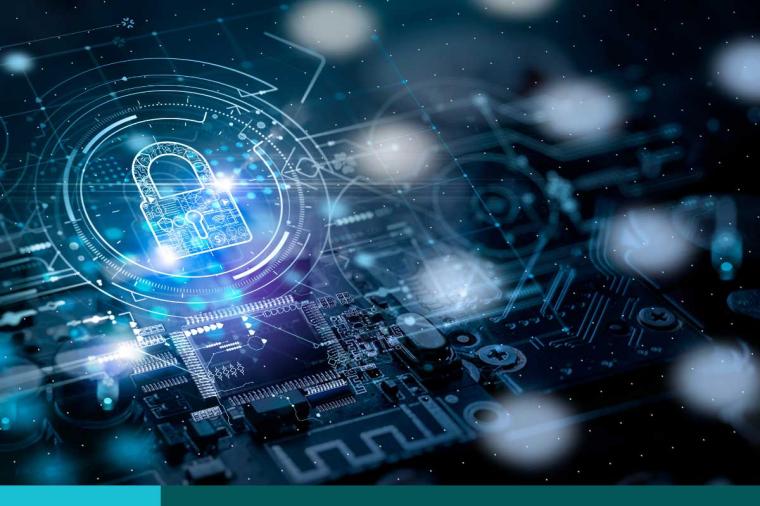 Cyber security.Digital padlock icon,Cyber security technology network and data protection technology on virtual dasboard.Online internet authorized access against cyber attack and privacy business data concept.
