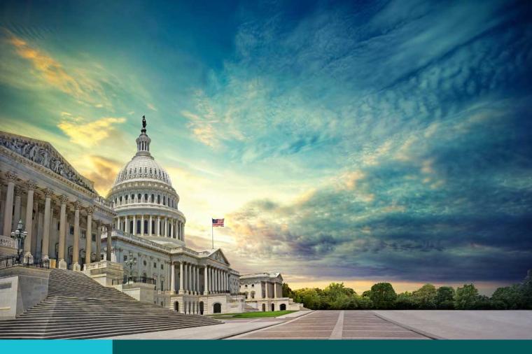 Long view of the United States Capitol