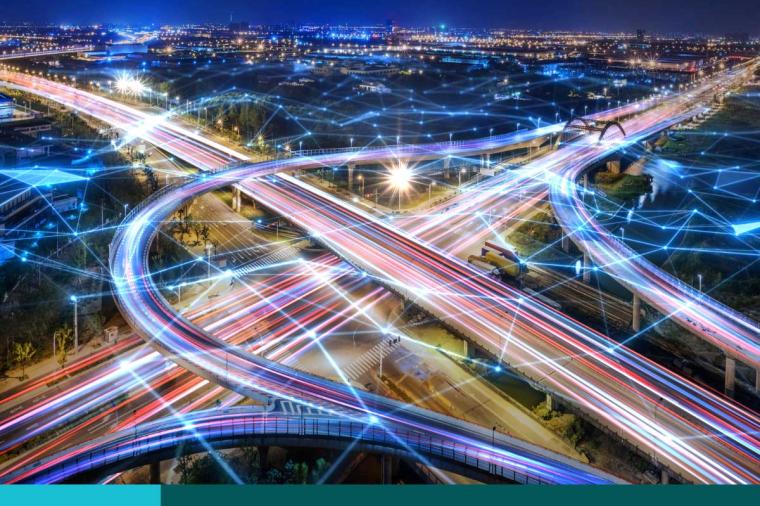 Fast moving traffic drives moving fast light each effect line light cg time lapse 