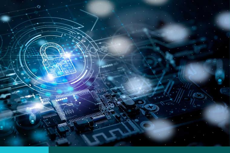 Cyber security.Digital padlock icon,Cyber security technology network and data protection technology on virtual dasboard.Online internet authorized access against cyber attack and privacy business data concept