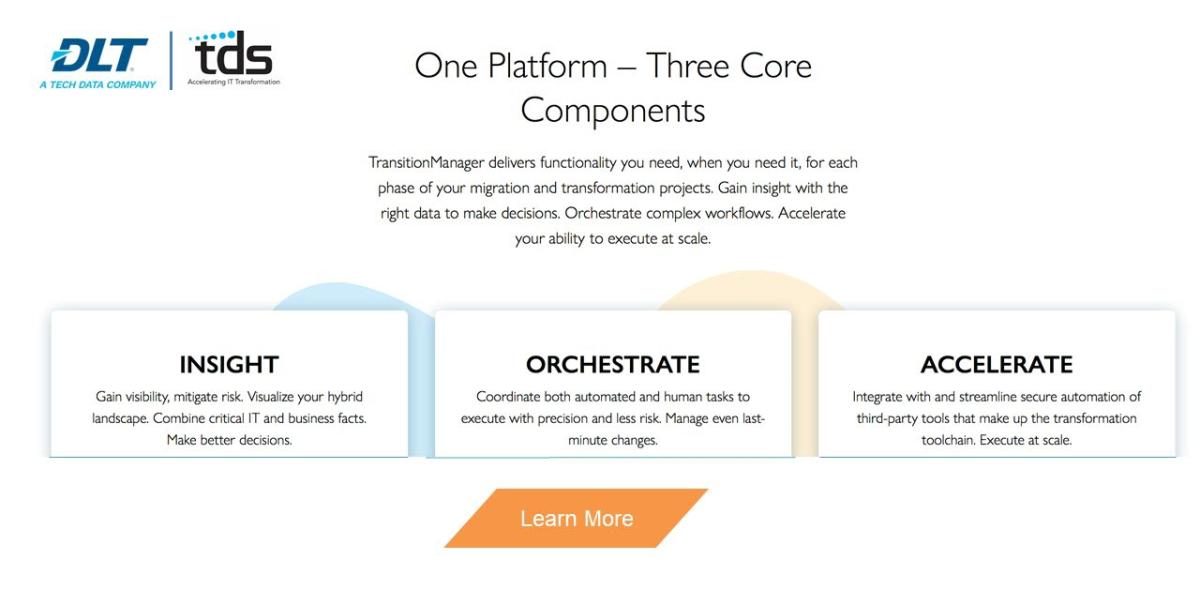 TDS: one Platform -- 3 core components