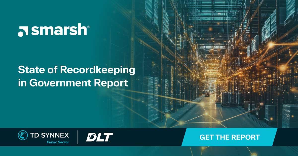 Text reads: State of Recordkeeping in Government Report)