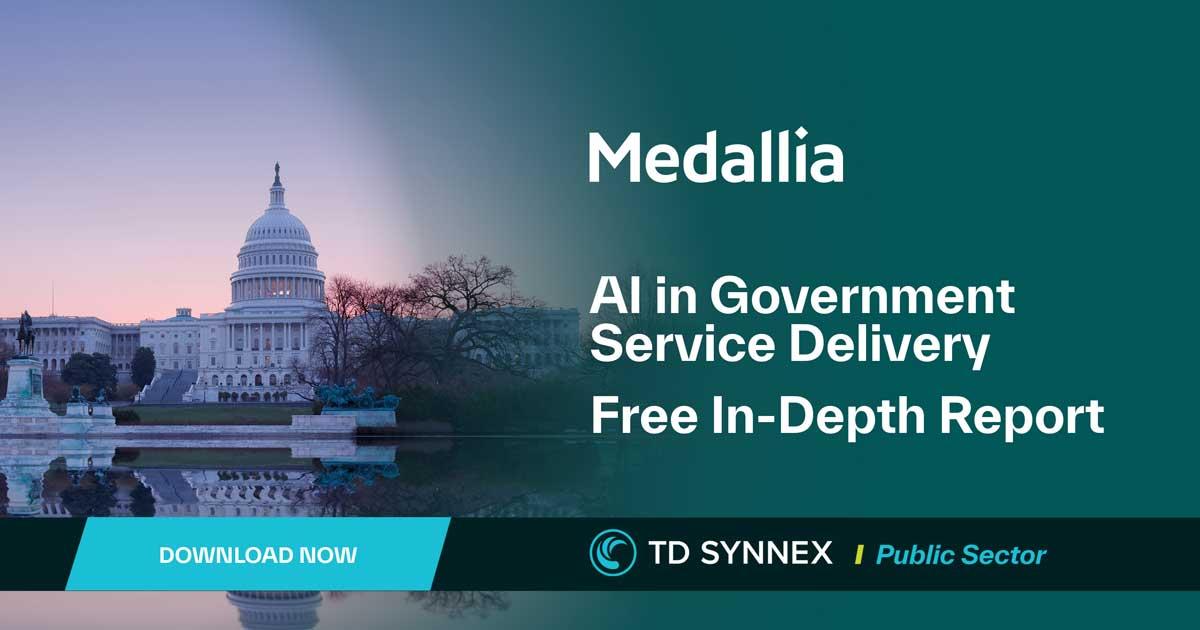 Text reads: AI in Government Service Delivery Isn't New and Isn't Optional