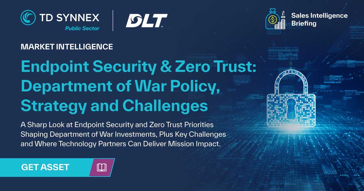 Text reads: Endpoint Security & Zero Trust: Department of War Policy, Strategy and Challenges