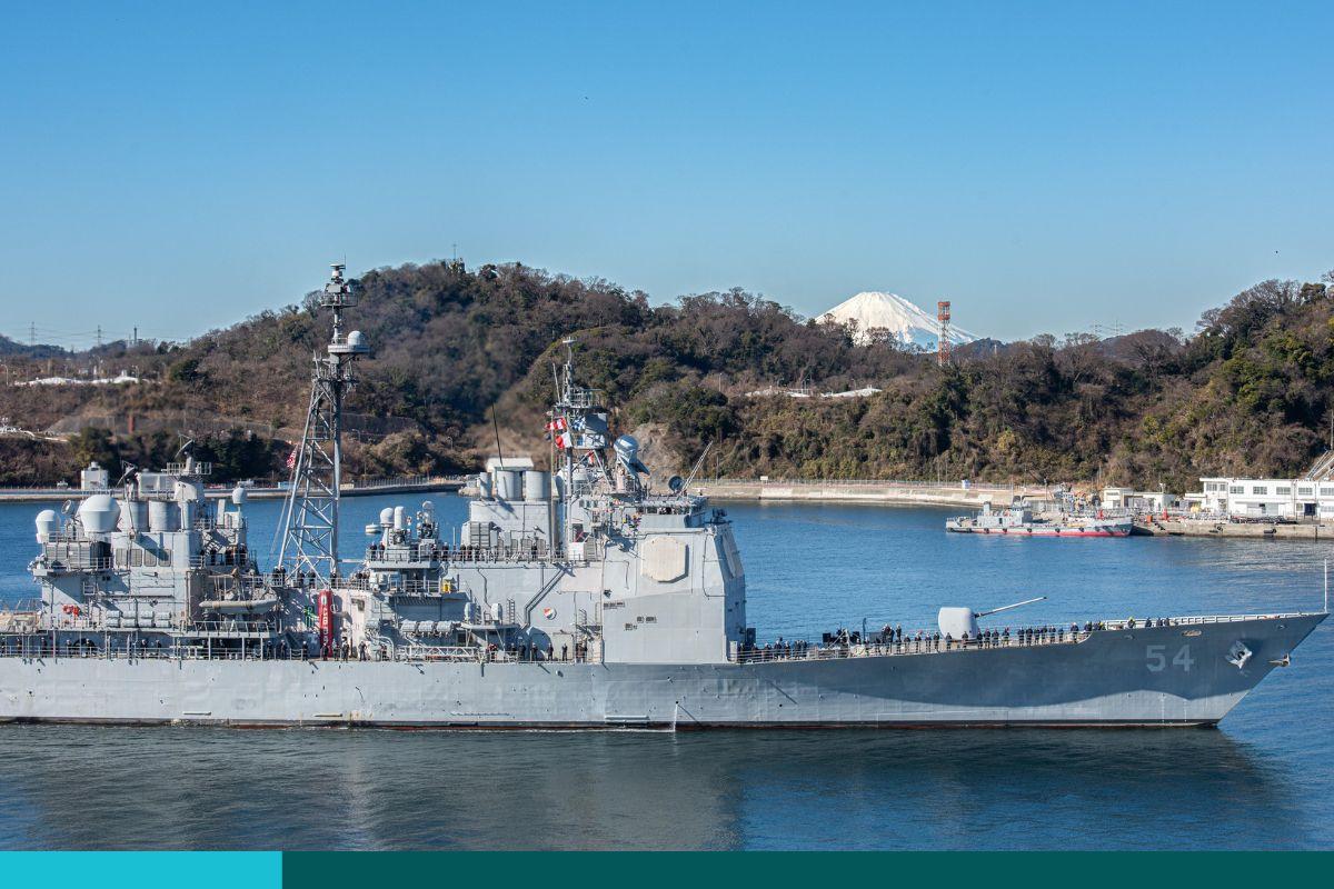 Navy vessel on the water